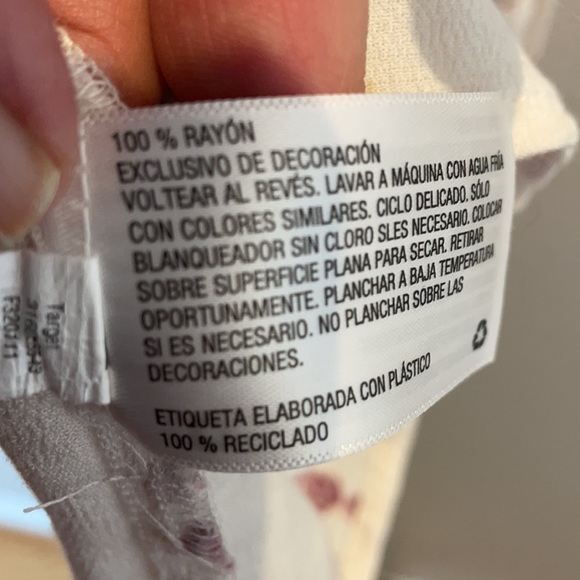 Knox Rose Lace & Embroidred Floral Pheasant Rayon Blouse Top - Picture 5 of 5